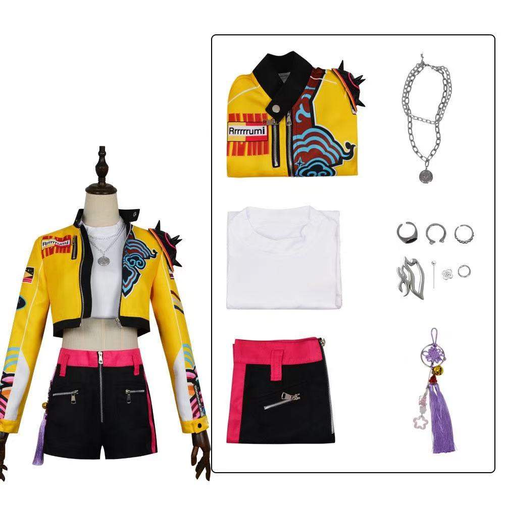 R pop idol leader huntress cosplay costume - adult