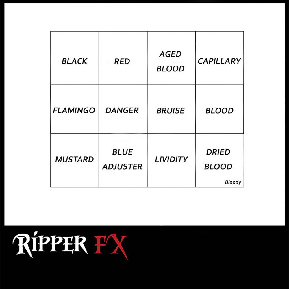 Ripper FX Bloody alcohol activated Palette