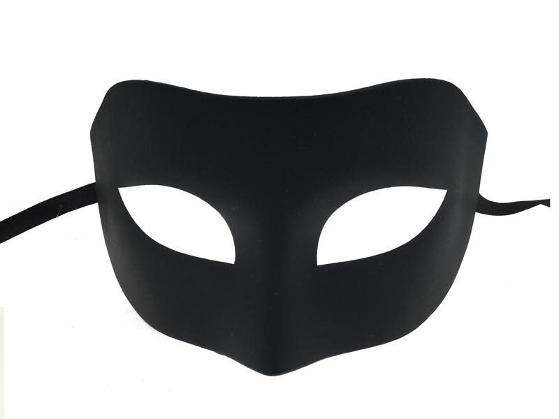 Venetian Unisex Plastic Mask black
