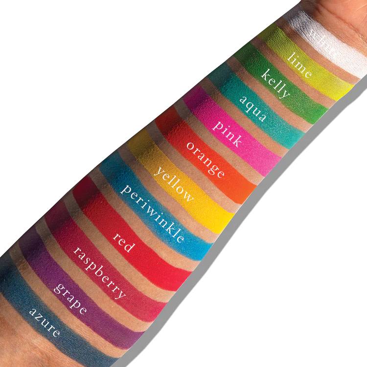 Viseart Petites Mattes Pigment Palette PetitesMattes_Swatches_EditorialBrights_Deep_2.11.22