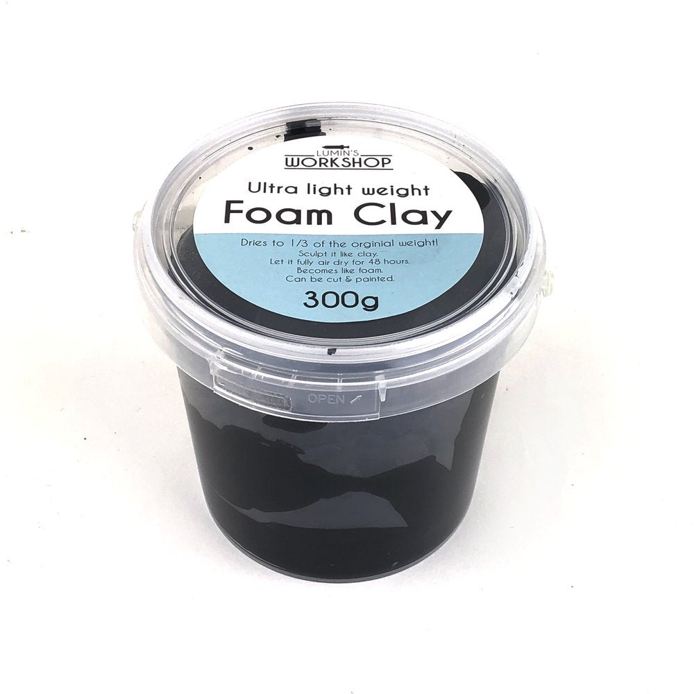 Lumin's Workshop Ultra Light Foam Clay - 300g Lumins_workshop_foam_clay_black_300g