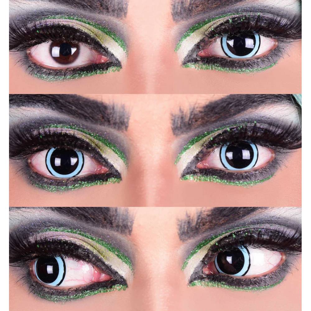 Acid III - Mini Sclera Contact Lenses - Blue 15.2mm