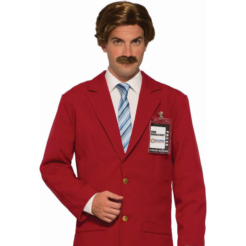 Anchorman Wig and Moustache - Ron Burgundy
