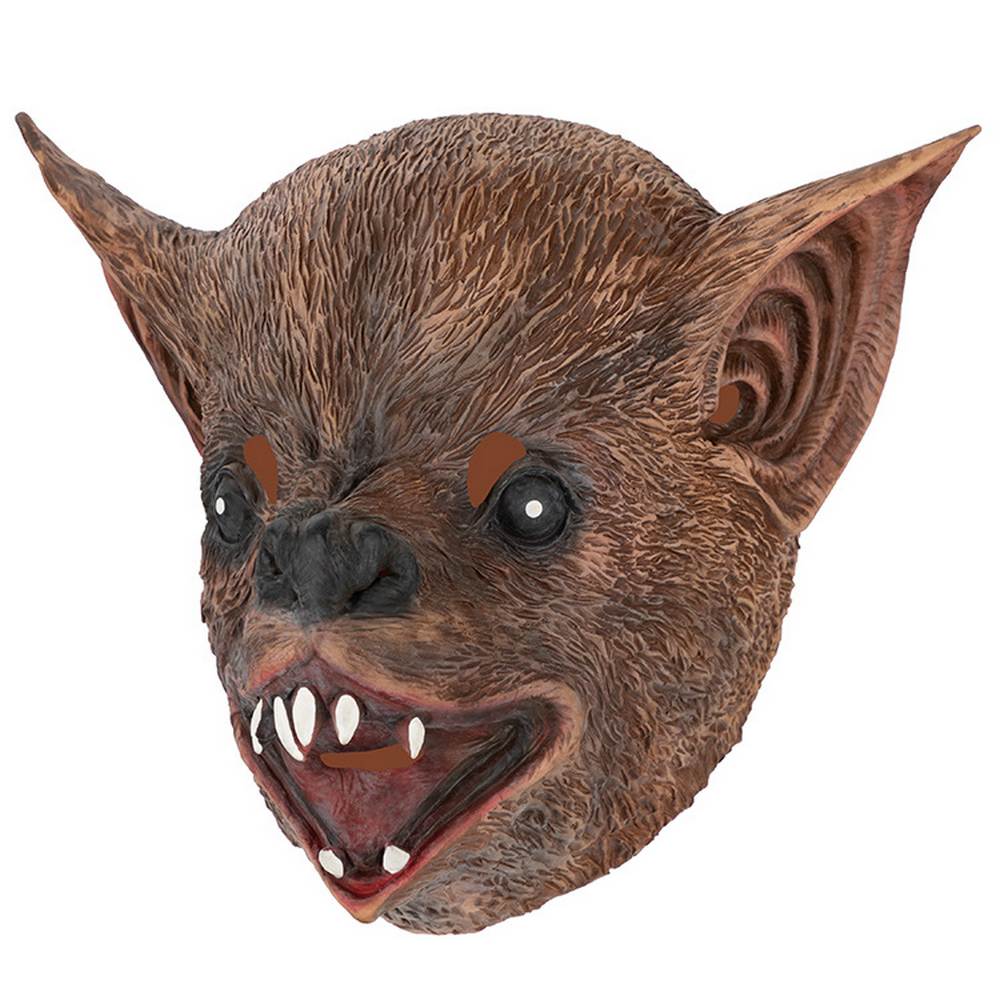Brown Bat latex Mask