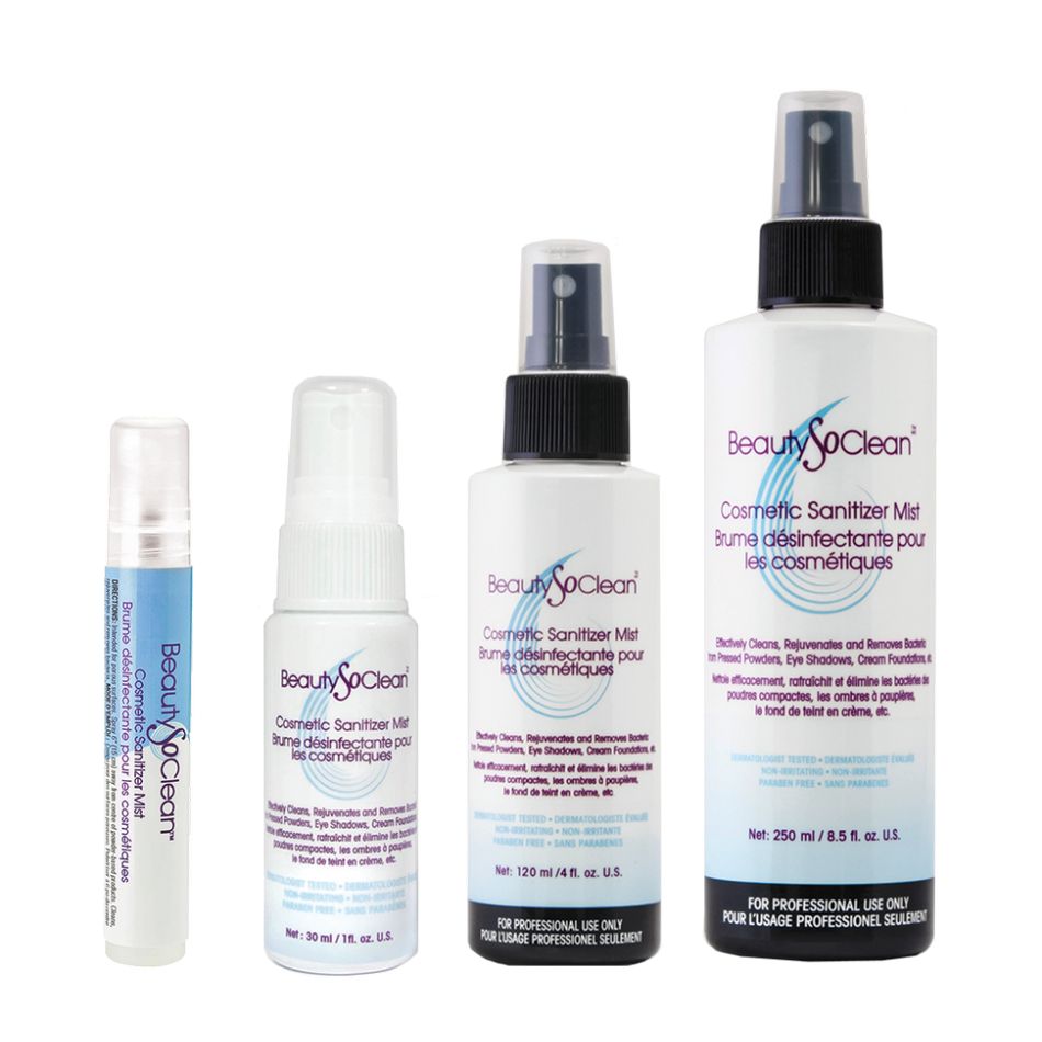 Cosmetic sanitizer mist spray