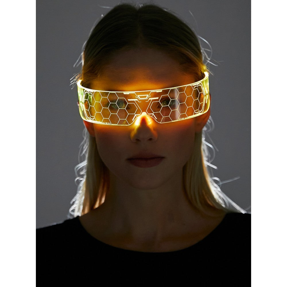 Cyberpunk futuristic 37 LED Glasses