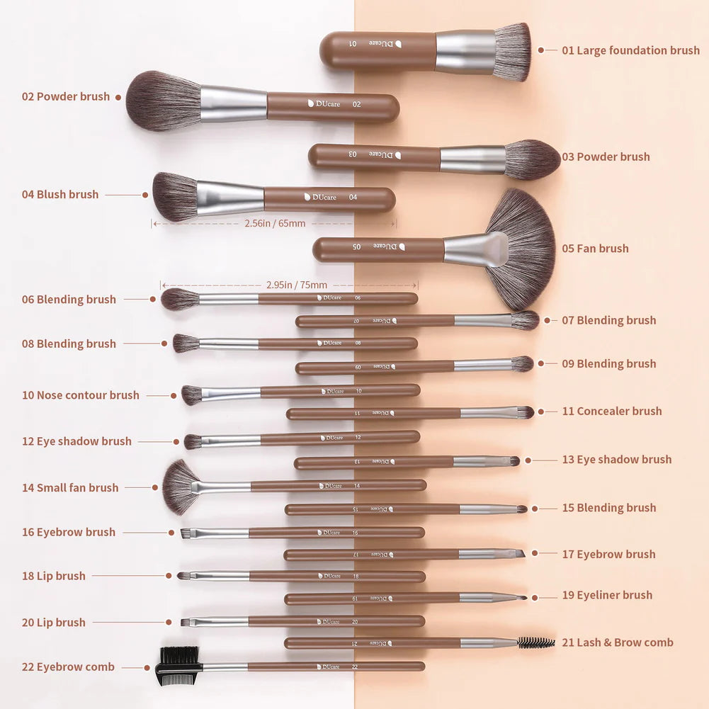 ducare-22-piece-face-eye-makeup-brush-set-chocolate