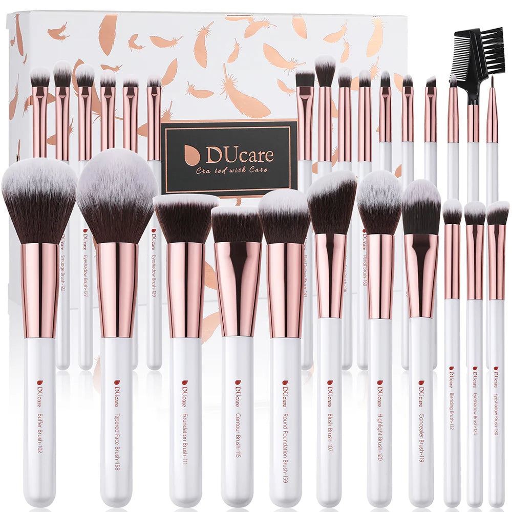 DUcare Soft 27-Piece Eye & Face Brush Set - Angel