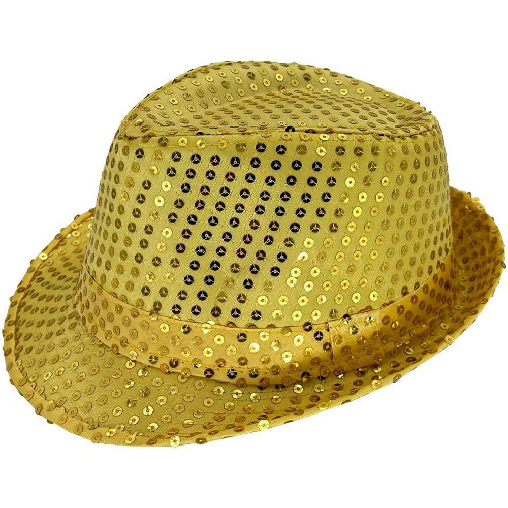 Sequin Trilby Fedora Hat 5124_1side