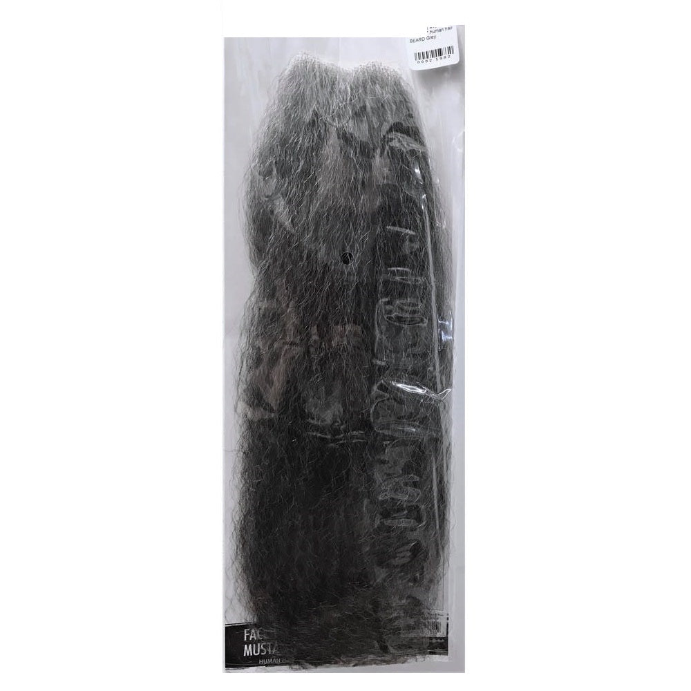 Long human hair BEARD 946-15_grey