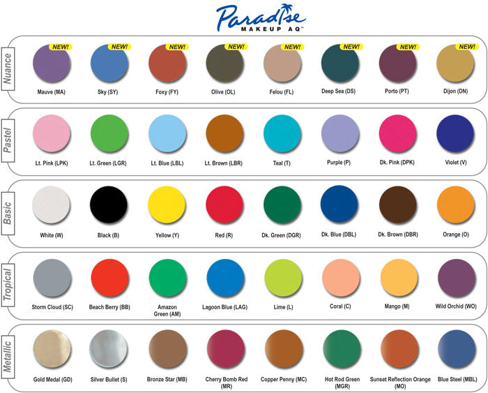 MEHRON Paradise Makeup AQ