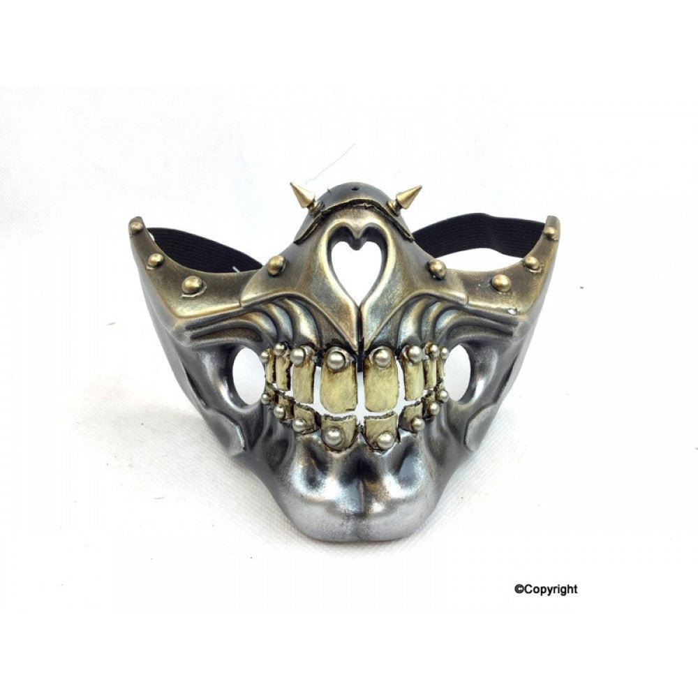 Steampunk Half Face Mask with Teeth