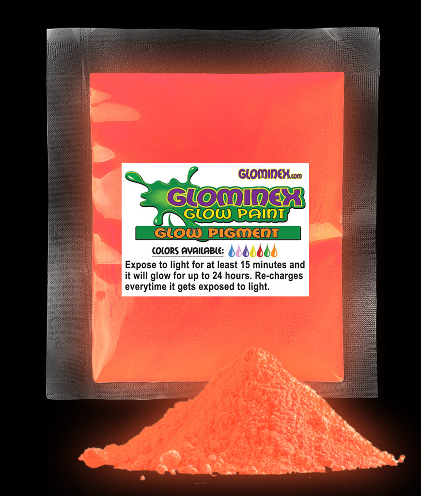 Glominex Glow Pigment1oz Glominex Glow Pigment 1 oz - Red