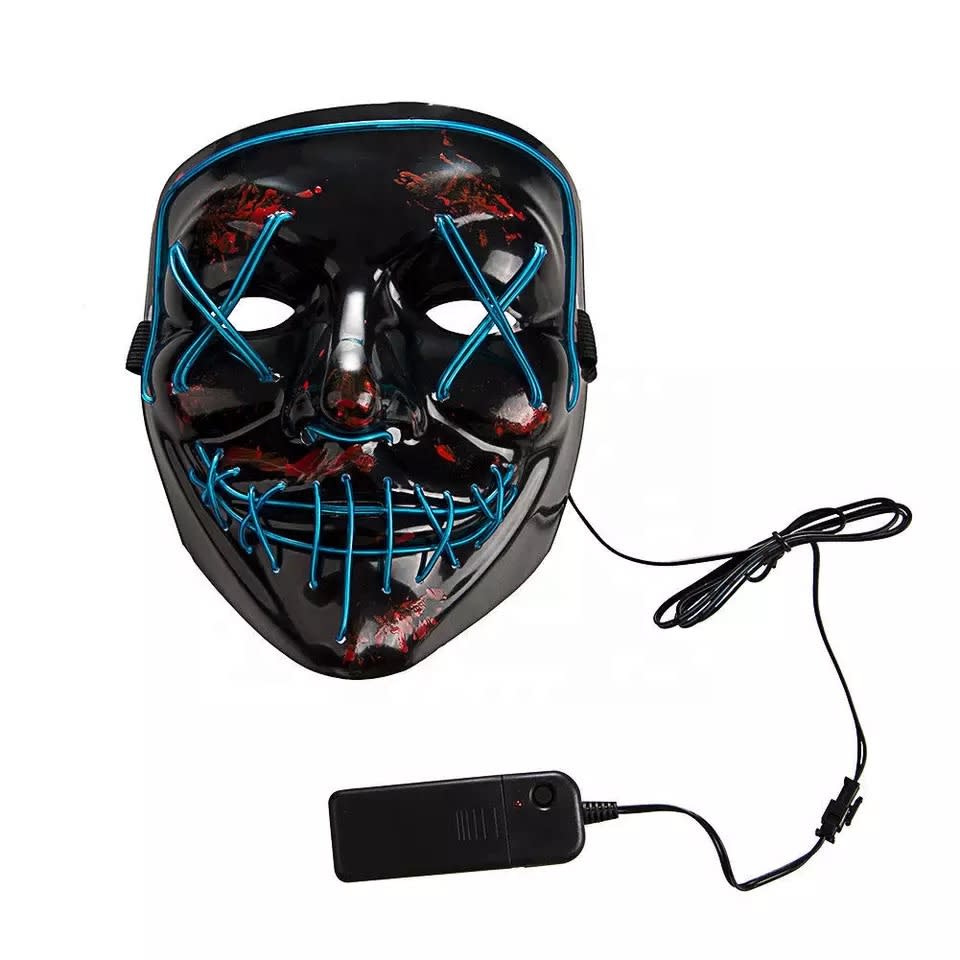 LED Halloween black Mask - Purge