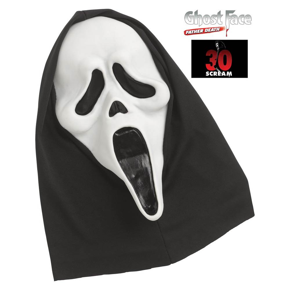 Masque Ghost Face 30e Anniversaire - phosphorescent Brille dans le Noir