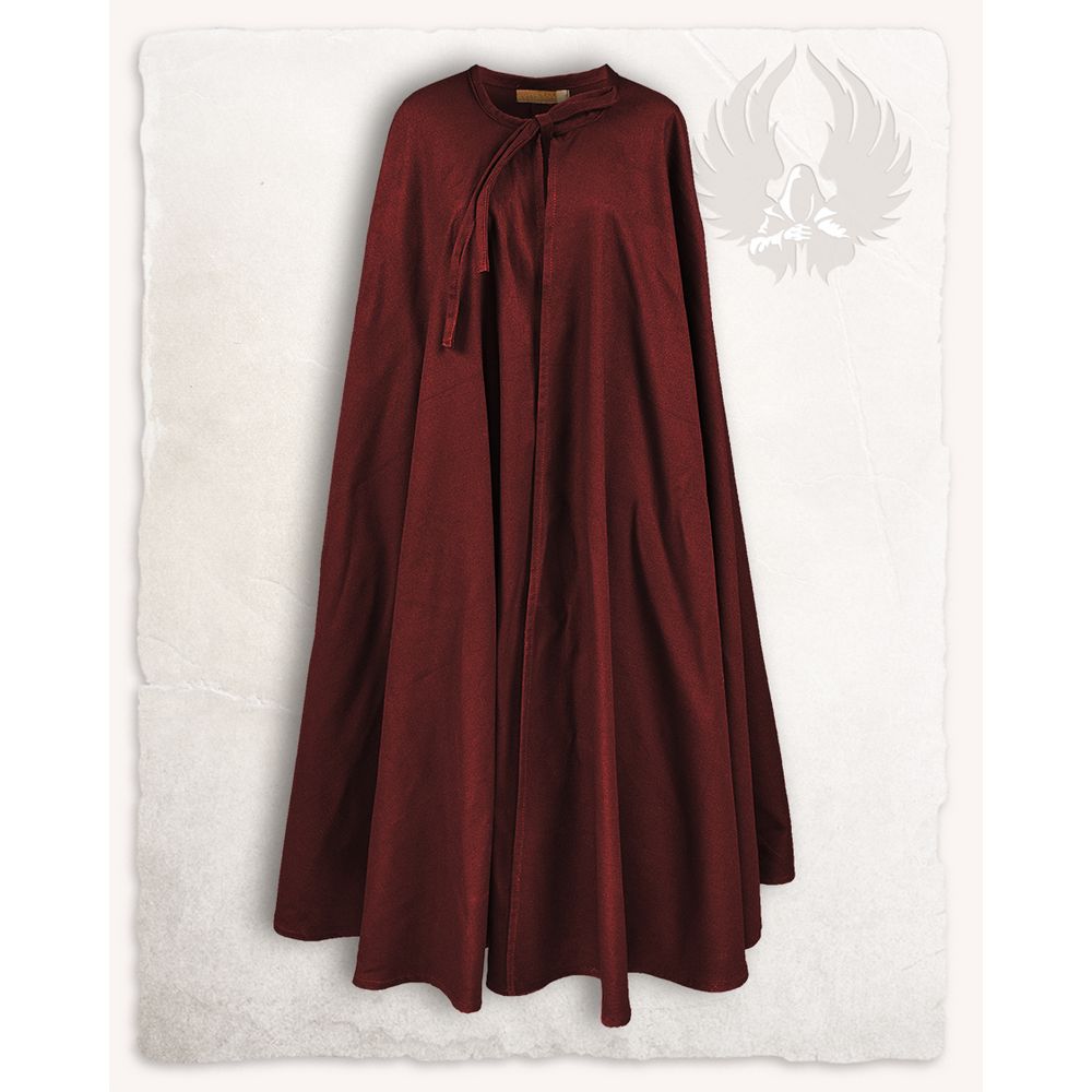 Rudolf Medieval Cloak Canvas Cape 973144_rudolf_umhang_prembw_bordeaux