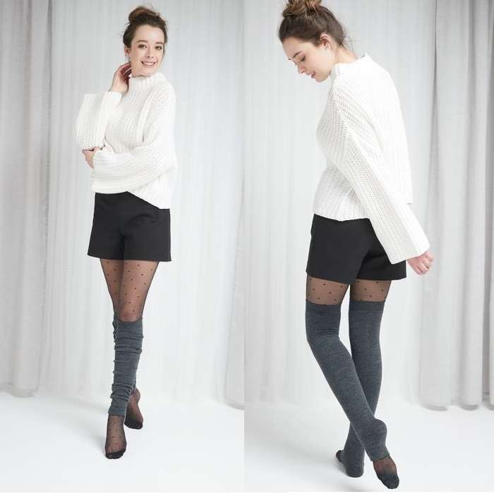 Leg Warmers 23" Solid Merino wool 5269 05269_graphite