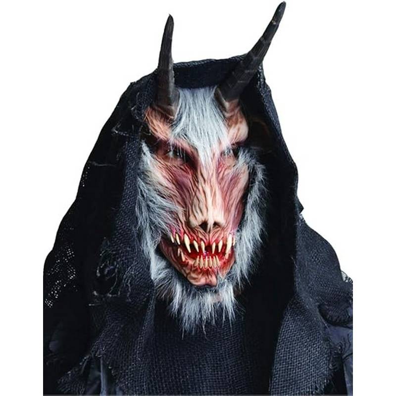 Chèvre de l'enfer Masque en Latex avec cagoule