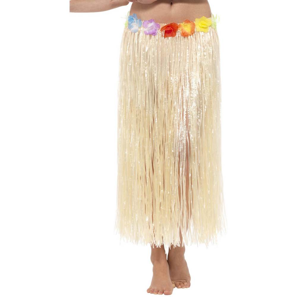 Hawaiian Hula Skirt with Flowers