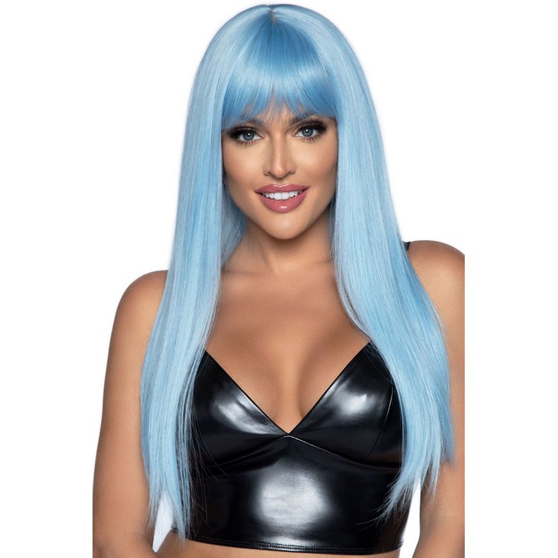 24" Straight Wig with Bangs light_blue_long_straight_bang_wig_LA-A2881-BU