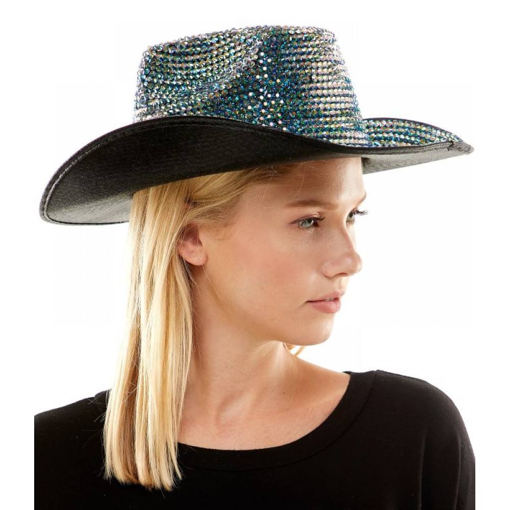 Rhinestone Cowboy Hat HL1109IRI