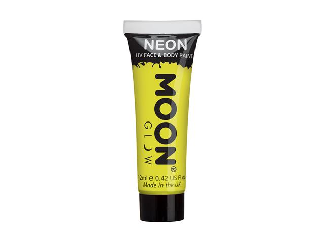 Moon Neon Uv Face & Body Paint 12ml M5038-intense_yellow_-_neon_uv_face_&_body_paint_12ml