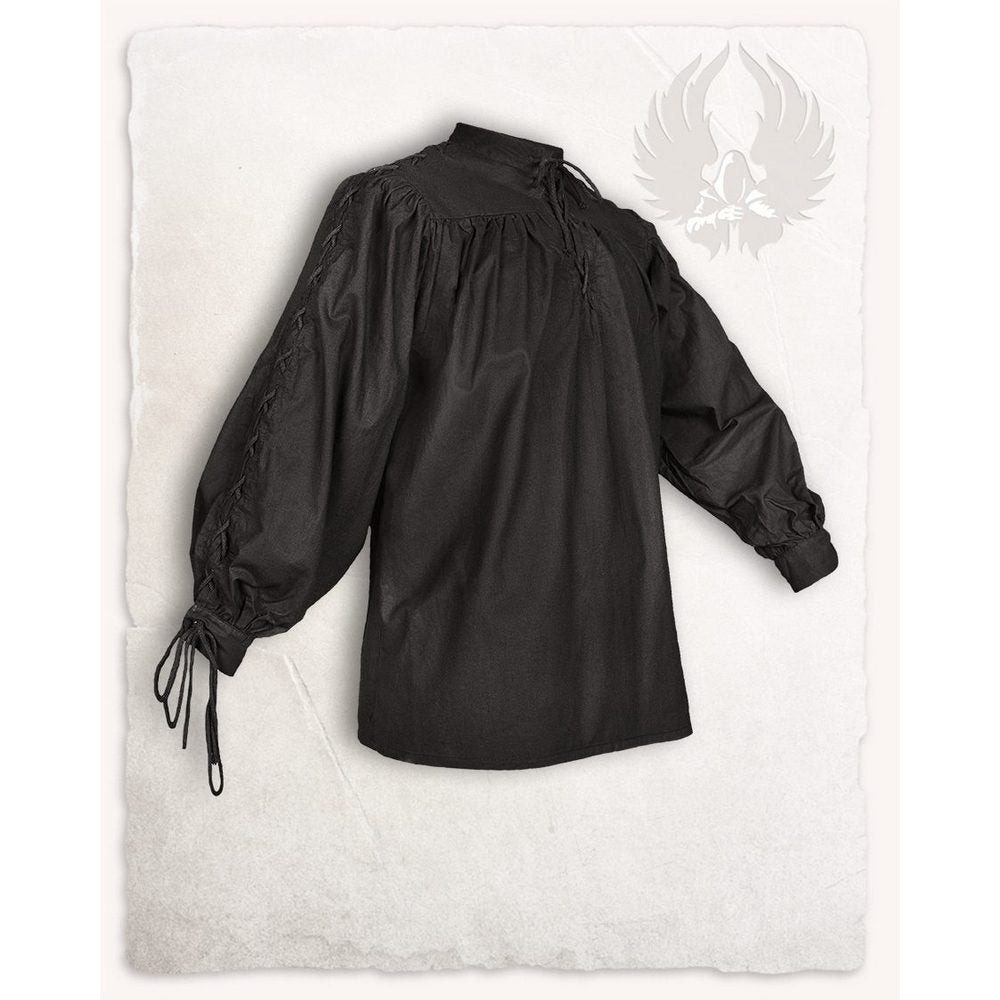 Alex medieval Shirt with metal eyelet 971196_alex_hemd_stoffoesen_black