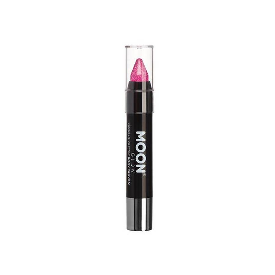 UV Glitter Face & Body Crayon 3.5g M04007-hot_pink_-_uv_glitter_face_&_body_crayon_3.5g
