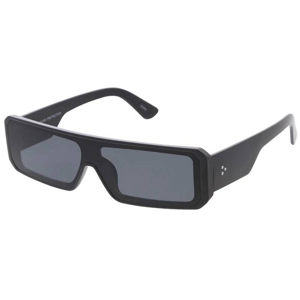 Plastic Medium Rectangular Shield Frame Sunglasses- Assorted