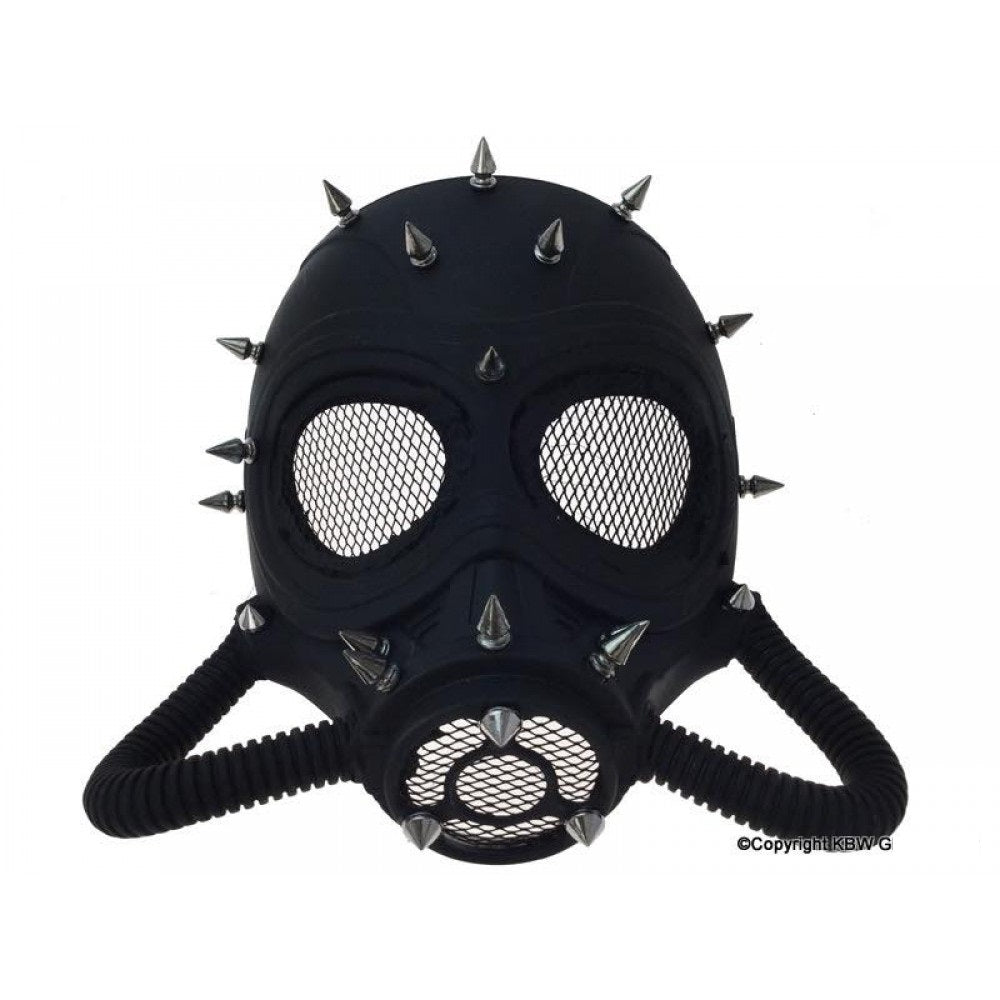 Steampunk studded Mask with hoses