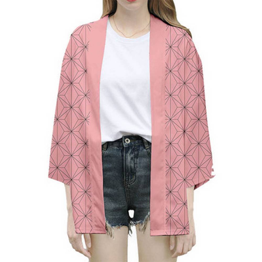 Casual kimono style cardigan- Pink