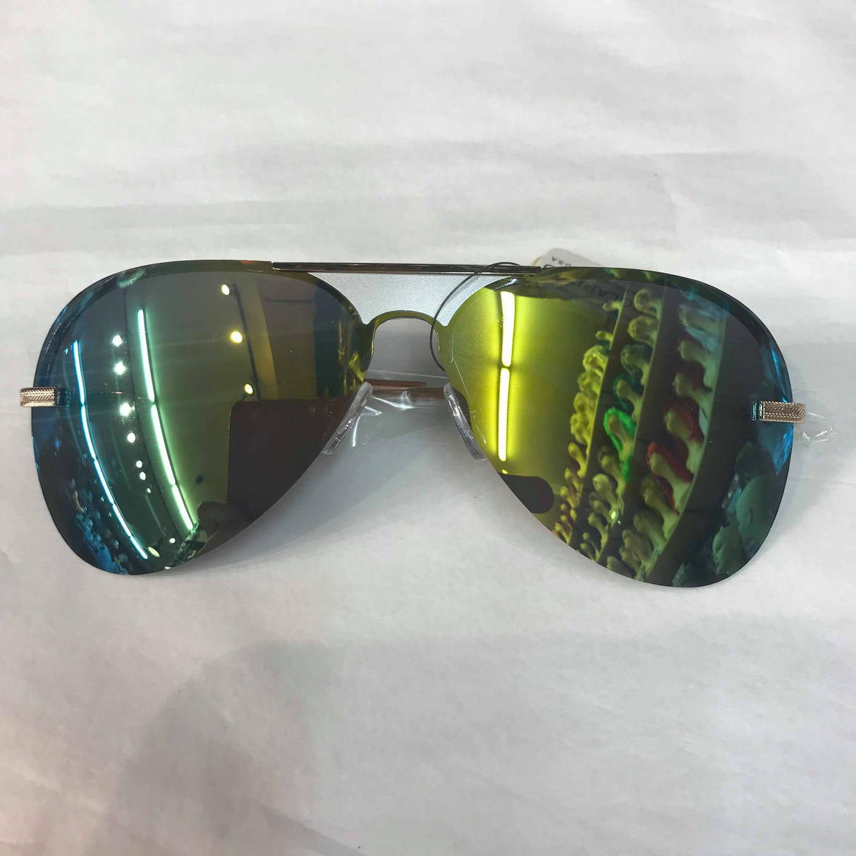 Polarized Miror Sunglasses 58335plrv-bluegreen