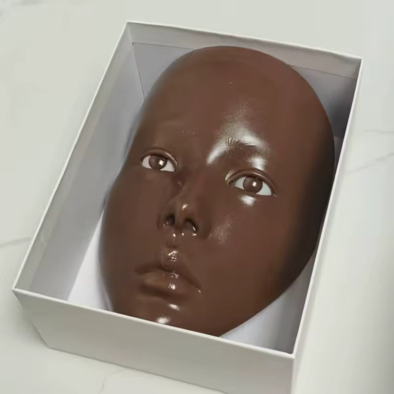 Makeup Practice Face - Silicone Reusable Training mannequin Head