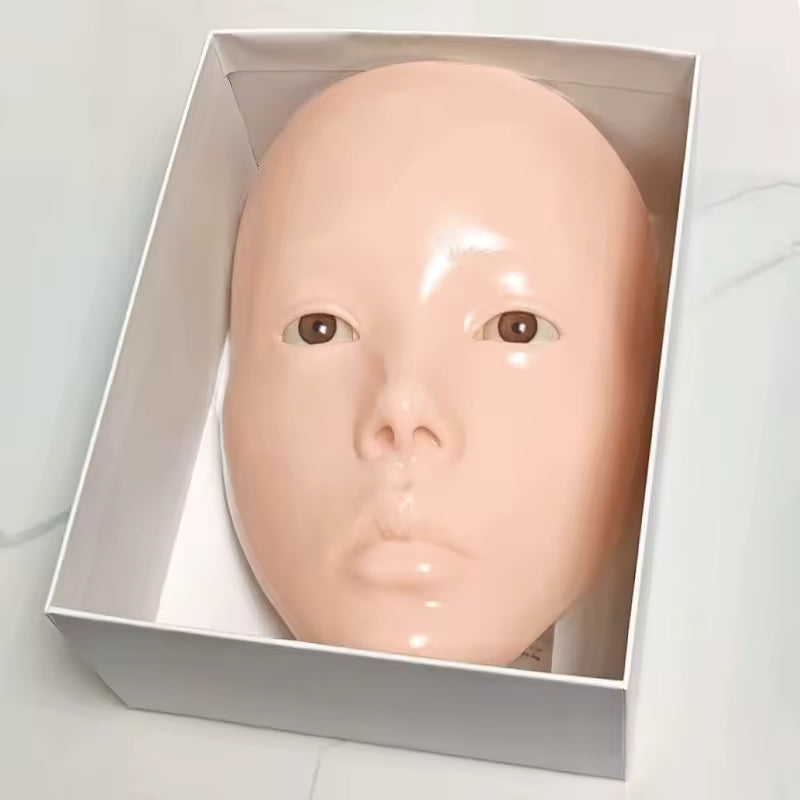 Makeup Practice Face - Silicone Reusable Training mannequin Head