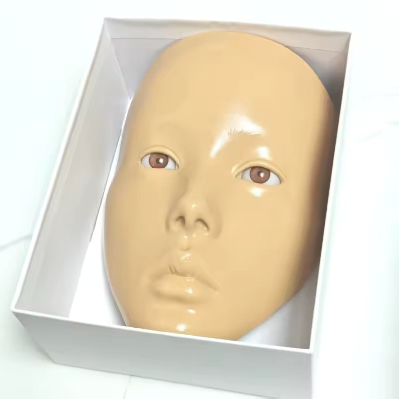 Makeup Practice Face - Silicone Reusable Training mannequin Head