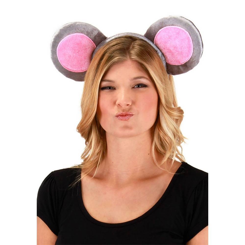 Mouse Gray Ears Headband & Tail Kit