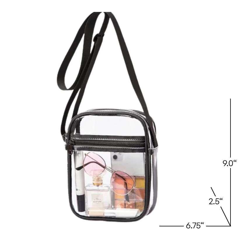 Clear Purse Crossbody Makeup Bag