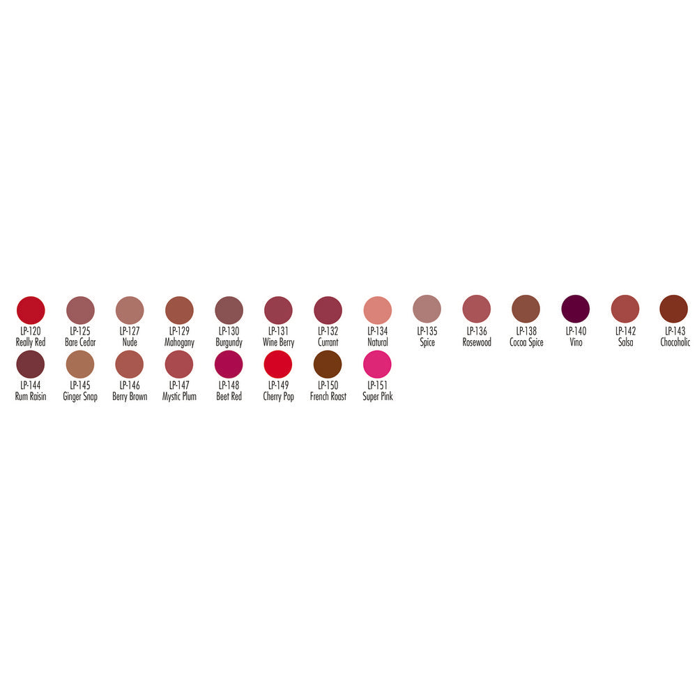 BEN NYE Lip Colour Pencil LP_Lip_Colour_Pencils__Chart