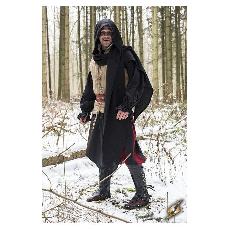 Altair Cowl - hooded cloak 30012800_altair-cowl-black-2