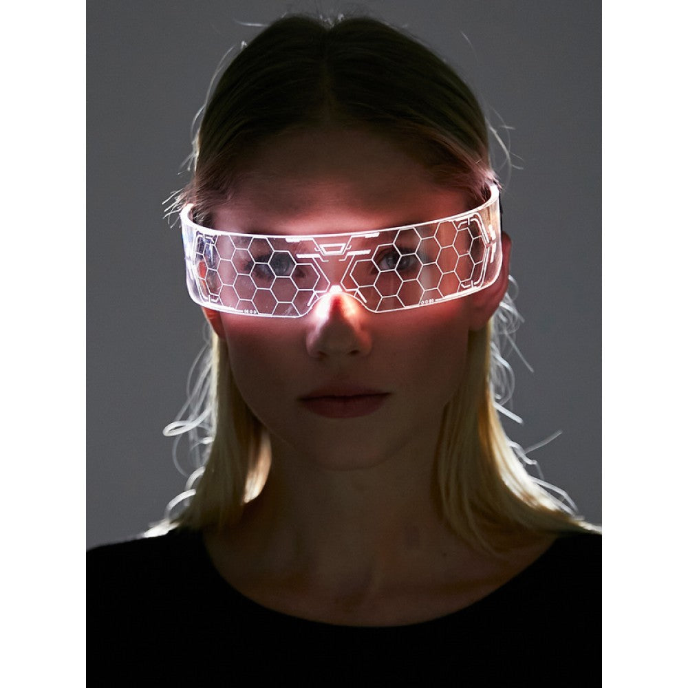 Cyberpunk futuristic 37 LED Glasses