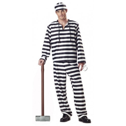 JAILBIRD adult Prisoner costume 00801_Jailbird