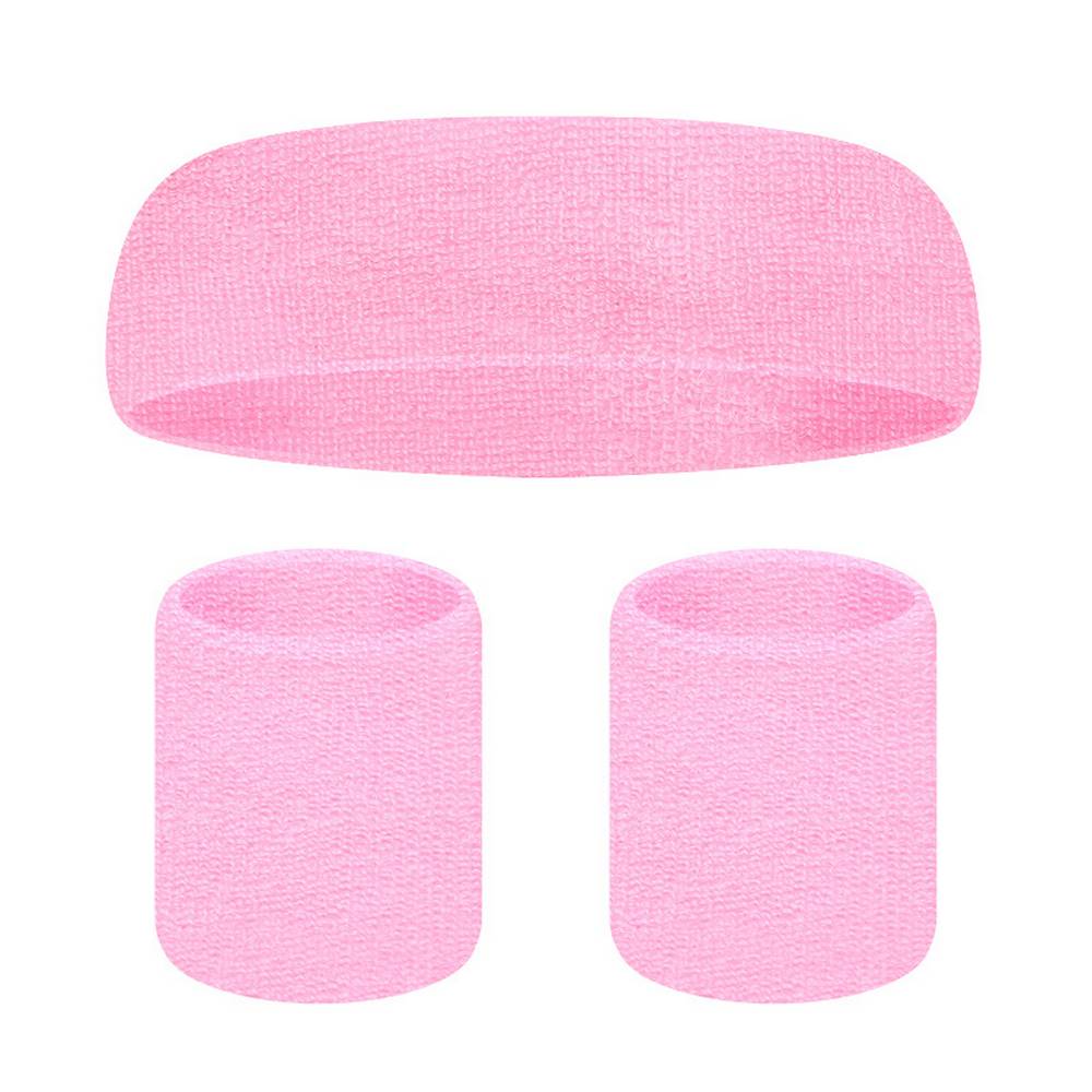 80s Neon Sweatband Set with headband and wristbands