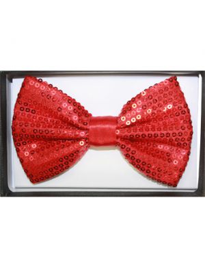 Sequin Bow Tie 02 020_Red