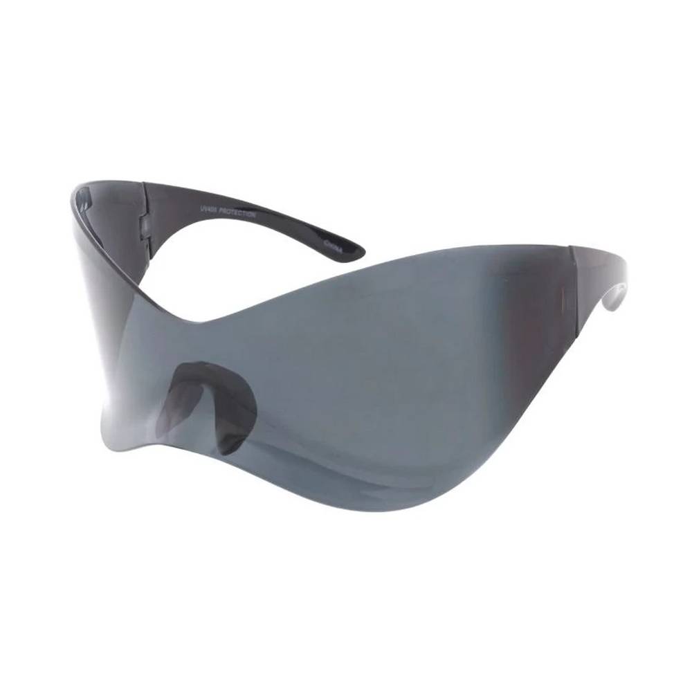 Unisex Plastic Oversize Wrap Around Futuristic Frame-assorted