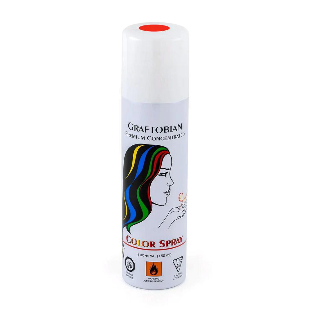 GRAFTOBIAN Color Hair Spray 150ml ColorsprayCanRed12405