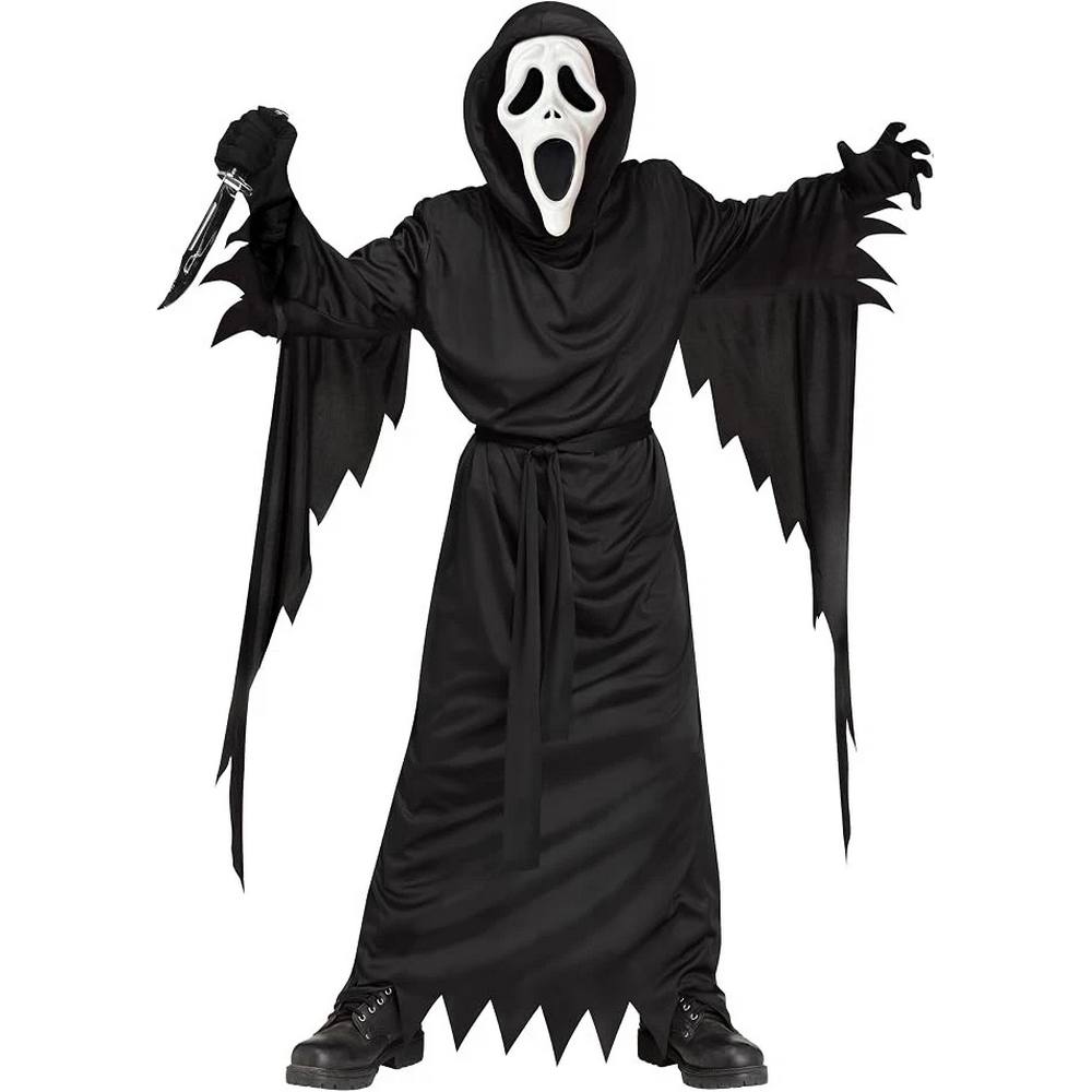 Scary Movie Killer costume - Children Ghost face Halloween disguise with knife