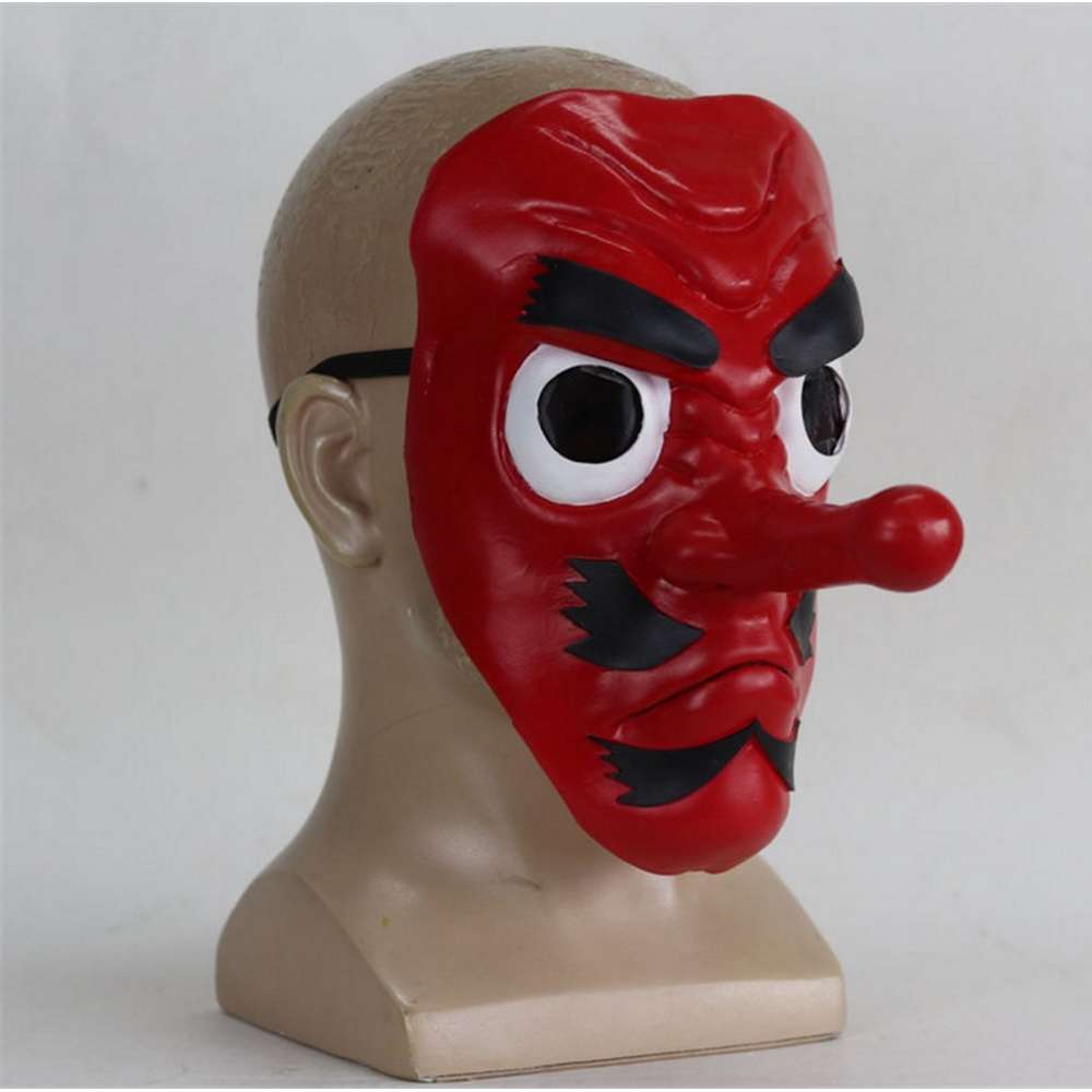Long Nose Red Anime Mask - Demon cosplay