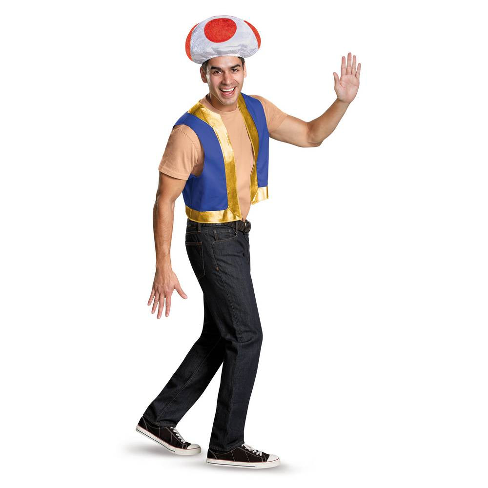 Toad Adult accessory Kit - Officially Licensed Super Mario Nintendo®