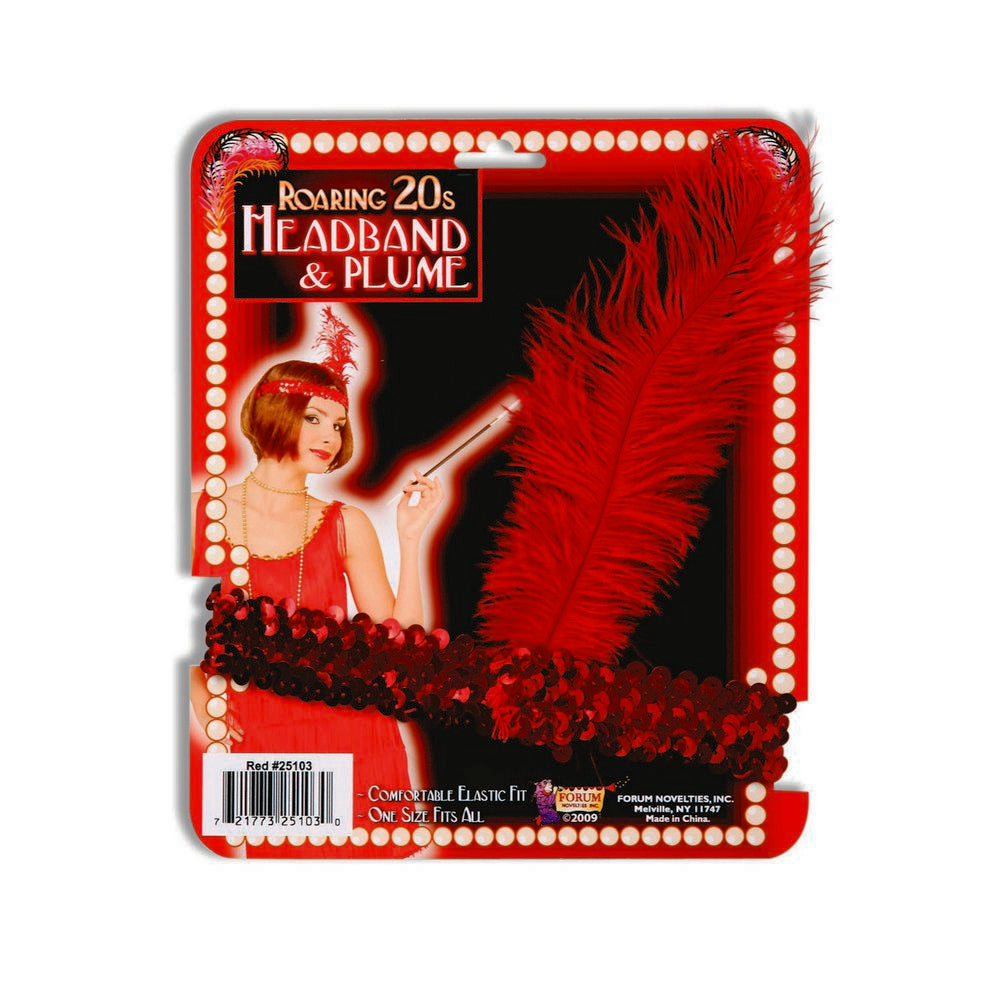 Flapper Headband & Plume - Roaring 20s 25103