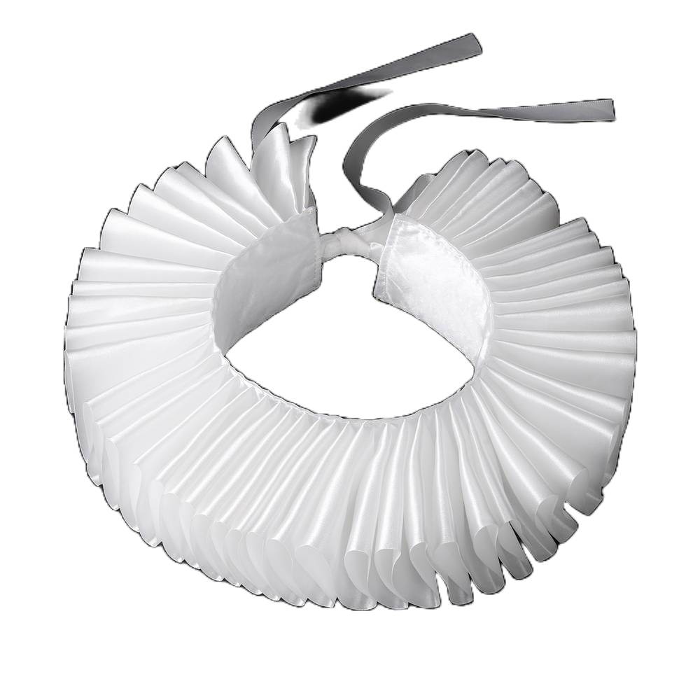 Victorian Elizabethan Ruff Collar - white